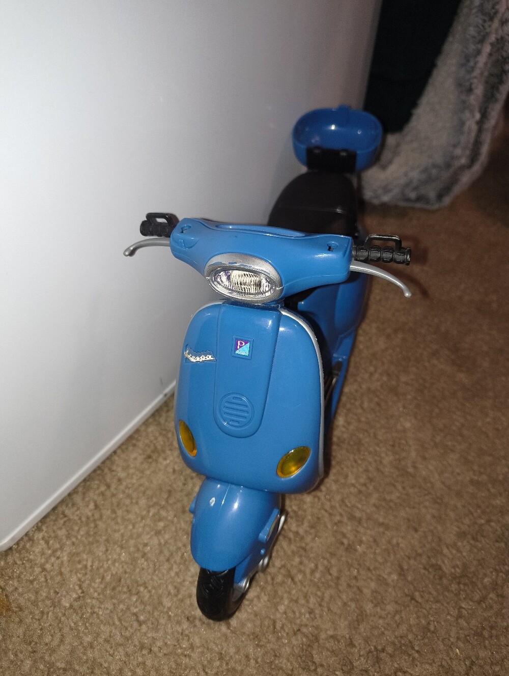 Vintage 2002 Mattel Barbie Vespa Motor Scooter Dark Blue